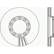 BDR1974.20 OPEN PARTS Тормозной диск