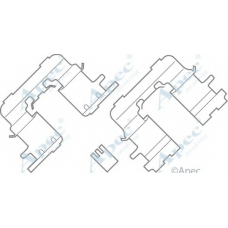 KIT591 APEC Комплектующие, тормозные колодки