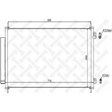 10-45646-SX STELLOX Конденсатор, кондиционер