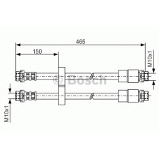 1 987 476 125 BOSCH Тормозной шланг