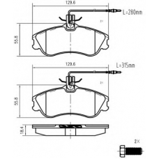 K600700 Vema Комплект тормозных колодок, дисковый тормоз