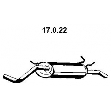 17.0.22 EBERSPACHER Глушитель выхлопных газов конечный