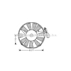 OL7523 Prasco Вентилятор, охлаждение двигателя