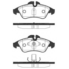 0578 10 KAWE Комплект тормозных колодок, дисковый тормоз