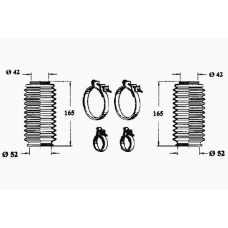 0901603 OCAP Комплект пылника, рулевое управление