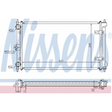 65173A NISSENS Радиатор, охлаждение двигателя