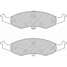 FDB1097 FERODO Комплект тормозных колодок, дисковый тормоз