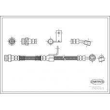 19033511 CORTECO Тормозной шланг