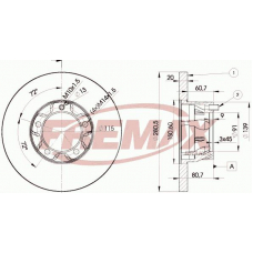 BD-3017 FREMAX Тормозной диск