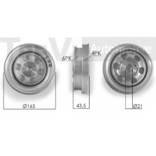 PC1068 TREVI AUTOMOTIVE Ременный шкив, коленчатый вал