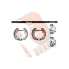 79RBKT0043 R BRAKE Комплект тормозных колодок