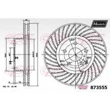 873555.0000 MAXTECH Тормозной диск