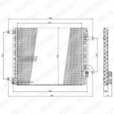 TSP0225190 DELPHI Конденсатор, кондиционер