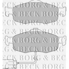 BBP1408 BORG & BECK Комплект тормозных колодок, дисковый тормоз