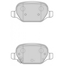 FD7585A NECTO Комплект тормозных колодок, дисковый тормоз