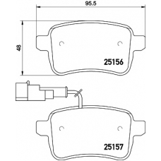 T2011 PAGID Комплект тормозных колодок, дисковый тормоз
