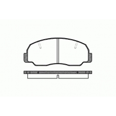 0178.10 REMSA Комплект тормозных колодок, дисковый тормоз