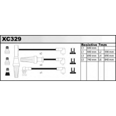 XC329 QUINTON HAZELL Комплект проводов зажигания