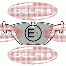 LP907 DELPHI Комплект тормозных колодок, дисковый тормоз