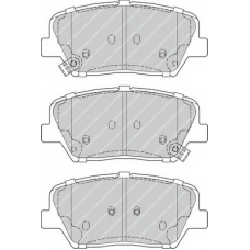 FDB4396 FERODO Комплект тормозных колодок, дисковый тормоз