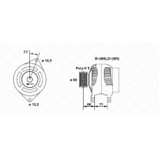 063321606010 MAGNETI MARELLI Генератор