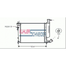 1502501 KUHLER SCHNEIDER Радиатор, охлаждение двигател