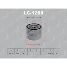LC-1208 LYNX Фильтр масляный
