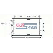 1300381 KUHLER SCHNEIDER Радиатор, охлаждение двигател