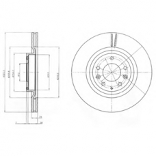 BG4028 DELPHI Тормозной диск