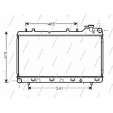 S156U11 NPS Радиатор, охлаждение двигателя