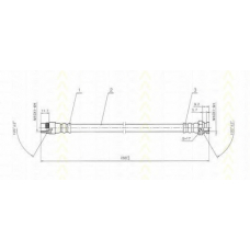 8150 28340 TRISCAN Тормозной шланг