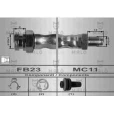 8433 Malo Тормозной шланг