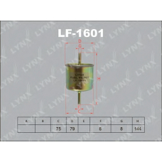 LF-1601 LYNX Lf-1601 фильтр топливный ford escord 1.4-1.8 90-95/fiesta 1.0-1.6 >02/mondeo 1.6-2.5 93-00/transit 2