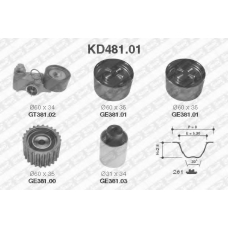 KD481.01 SNR Комплект ремня грм