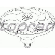 103 138 TOPRAN Вентилятор, охлаждение двигателя