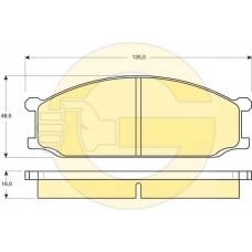 6102049 GIRLING Комплект тормозных колодок, дисковый тормоз