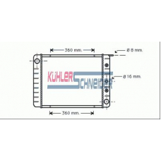 3300061 KUHLER SCHNEIDER Радиатор, охлаждение двигател