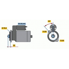 0 986 018 040 BOSCH Стартер