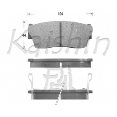FK9010 KAISHIN Комплект тормозных колодок, дисковый тормоз