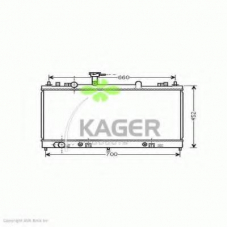 31-2680 KAGER Радиатор, охлаждение двигателя