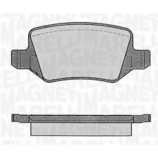 363916060308 MAGNETI MARELLI Комплект тормозных колодок, дисковый тормоз