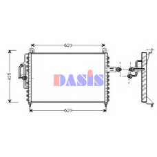 152040N AKS DASIS Конденсатор, кондиционер