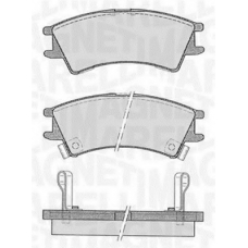 363916060800 MAGNETI MARELLI Комплект тормозных колодок, дисковый тормоз