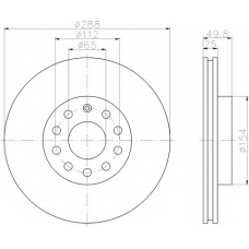 8DD 355 109-581 HELLA Тормозной диск