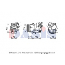 852691N AKS DASIS Компрессор, кондиционер