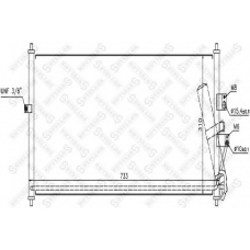 10-45595-SX STELLOX Конденсатор, кондиционер