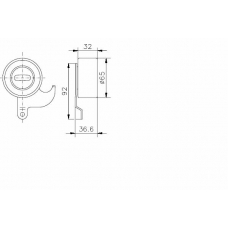 TKR 9928 TIMKEN Натяжной ролик, ремень грм