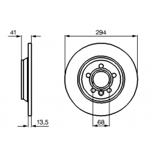 0 986 478 569 BOSCH Тормозной диск