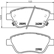 8DB 355 021-131 HELLA Комплект тормозных колодок, дисковый тормоз