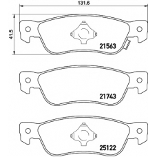 8DB 355 016-571 HELLA PAGID Комплект тормозных колодок, дисковый тормоз